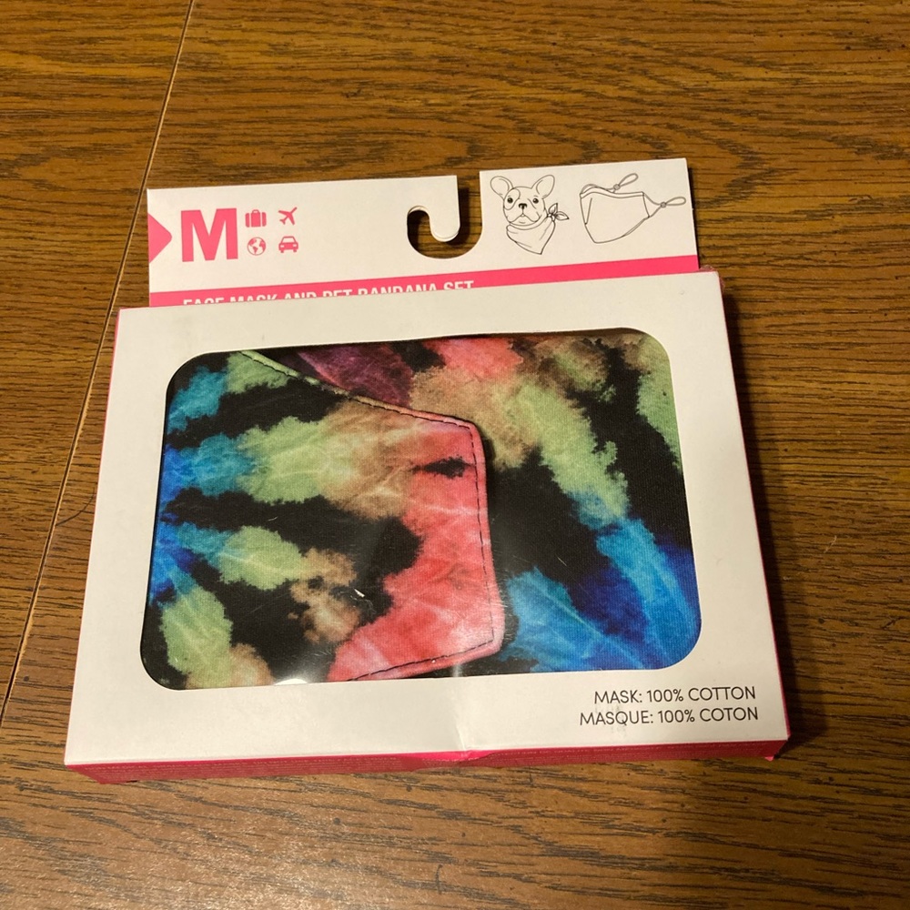 Face Mask And Matching Pet Bandana Set
